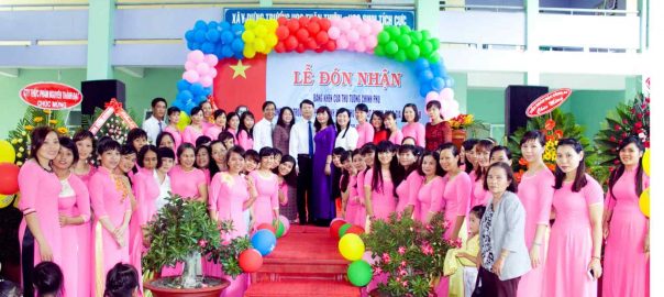 hình 9- Trường MN Phước Vĩnh được công nhận mức độ 2 năm 2016