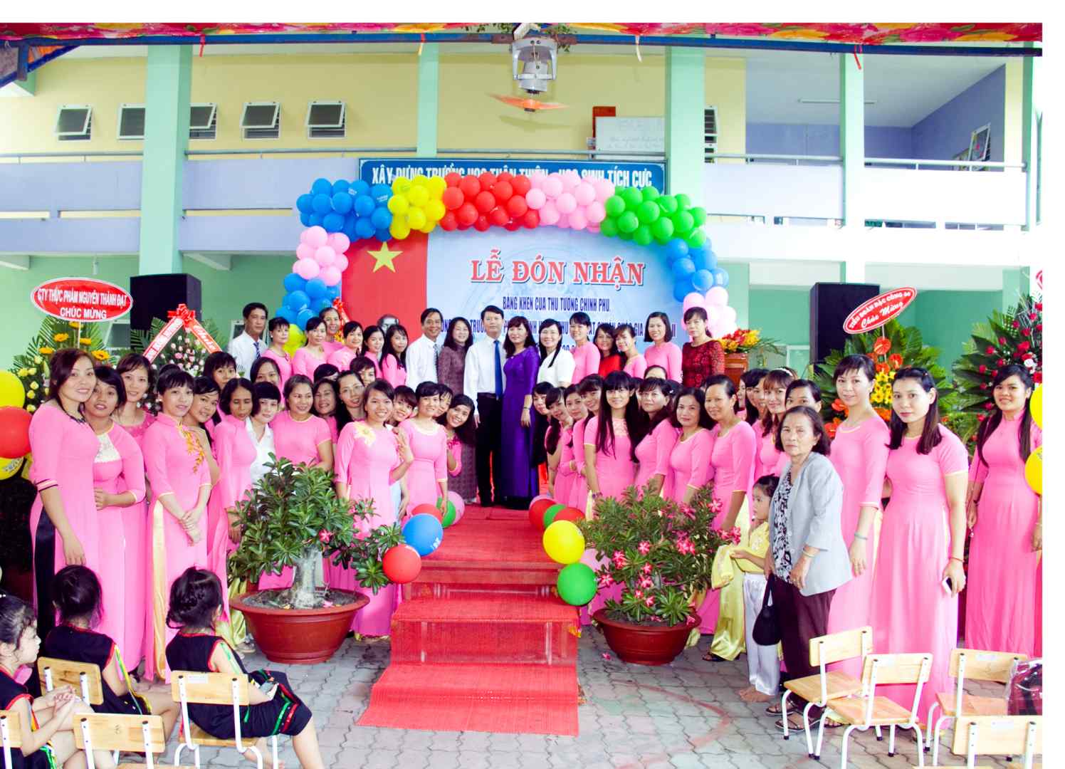 hình 9- Trường MN Phước Vĩnh được công nhận mức độ 2 năm 2016